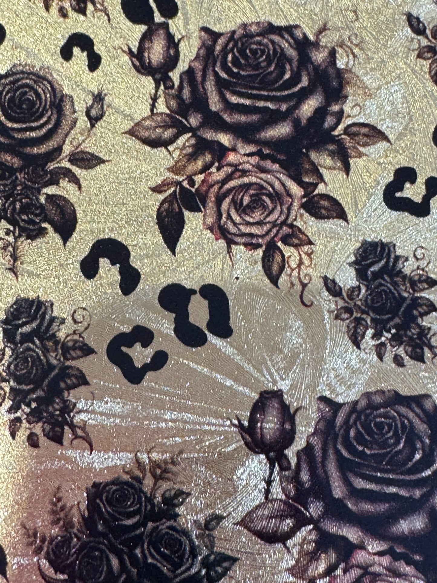 GOLD LEAF VINYL - FLOWERS 10x10 *NEW PRODUCT - 216 Tumblers