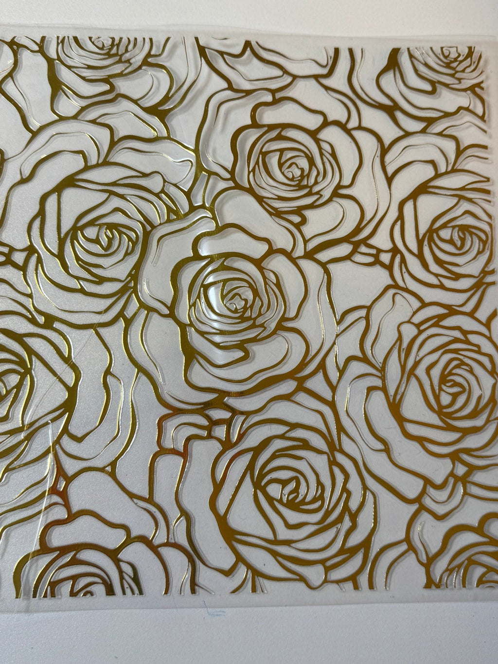GOLD ROSE TOOLED PATTERN - 216 Tumblers