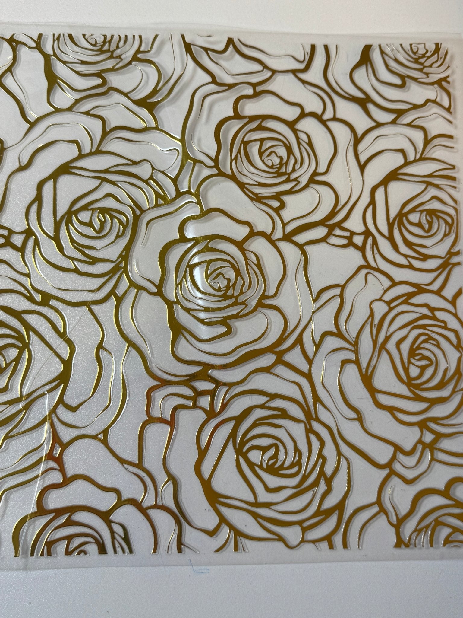 GOLD ROSE TOOLED PATTERN - 216 Tumblers