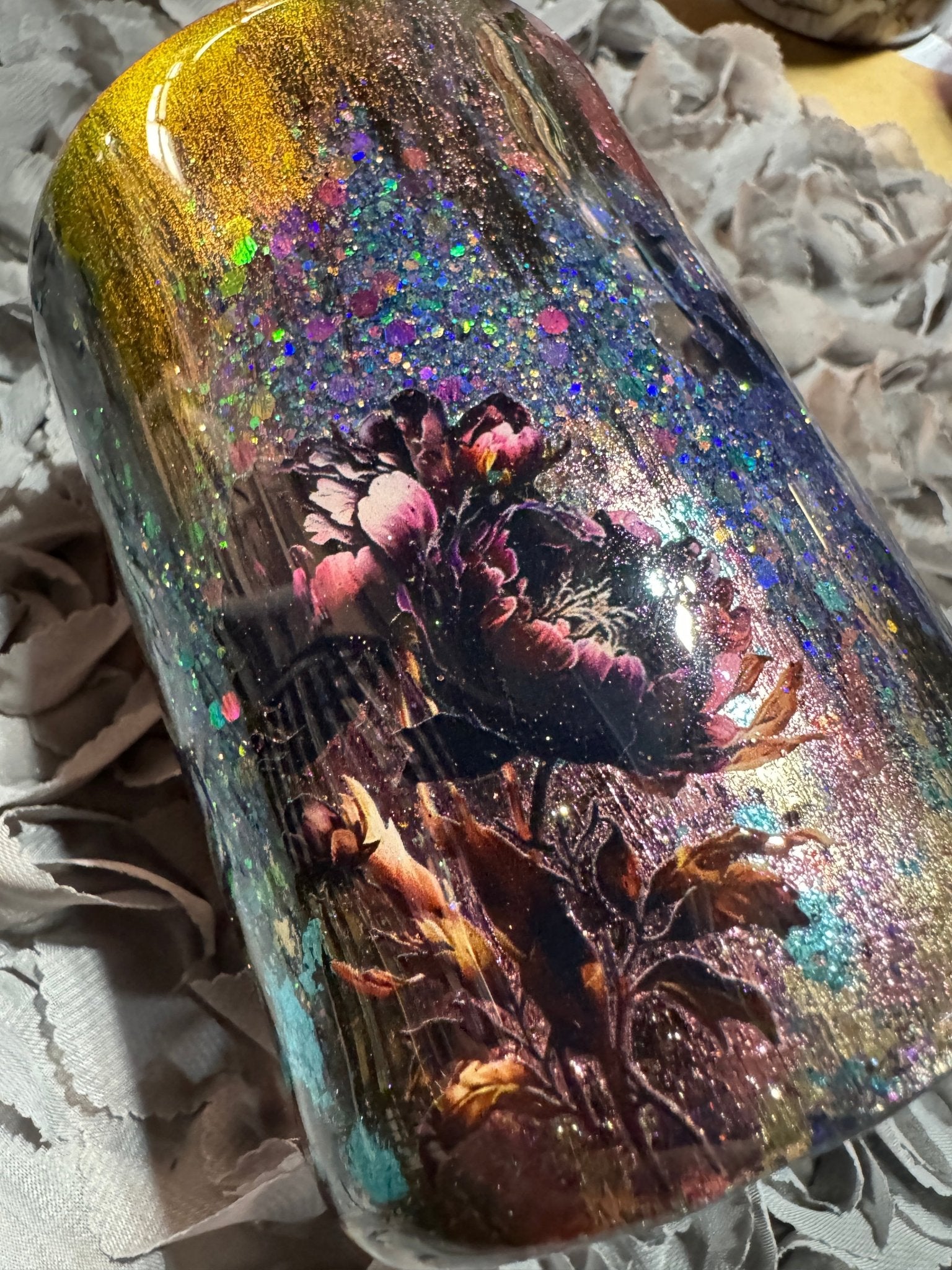 Gothic Peony - Grunge Tumbler - 216 Tumblers