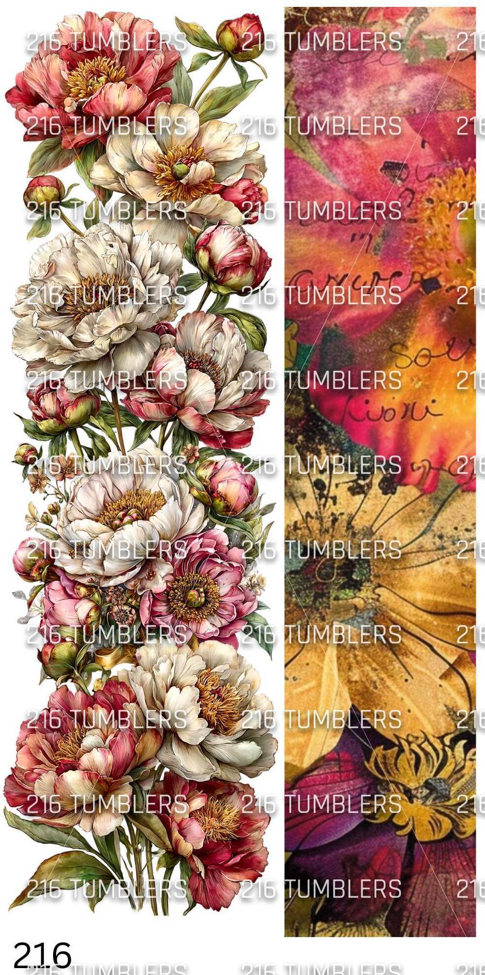 HALF SHEET - 216 Tumblers