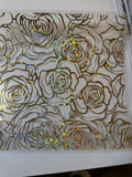 HOLO DIAMOND CUT ROSE TOOLED PATTERN - 216 Tumblers