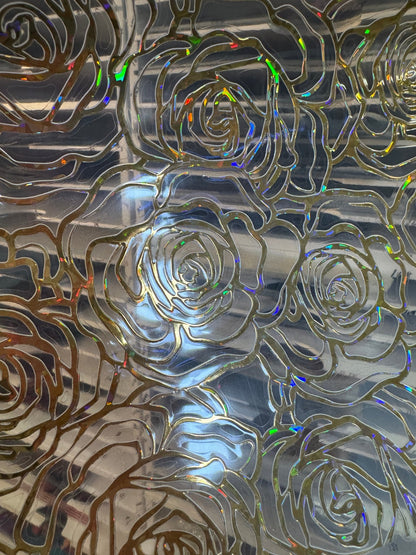 HOLO DIAMOND CUT ROSE TOOLED PATTERN - 216 Tumblers