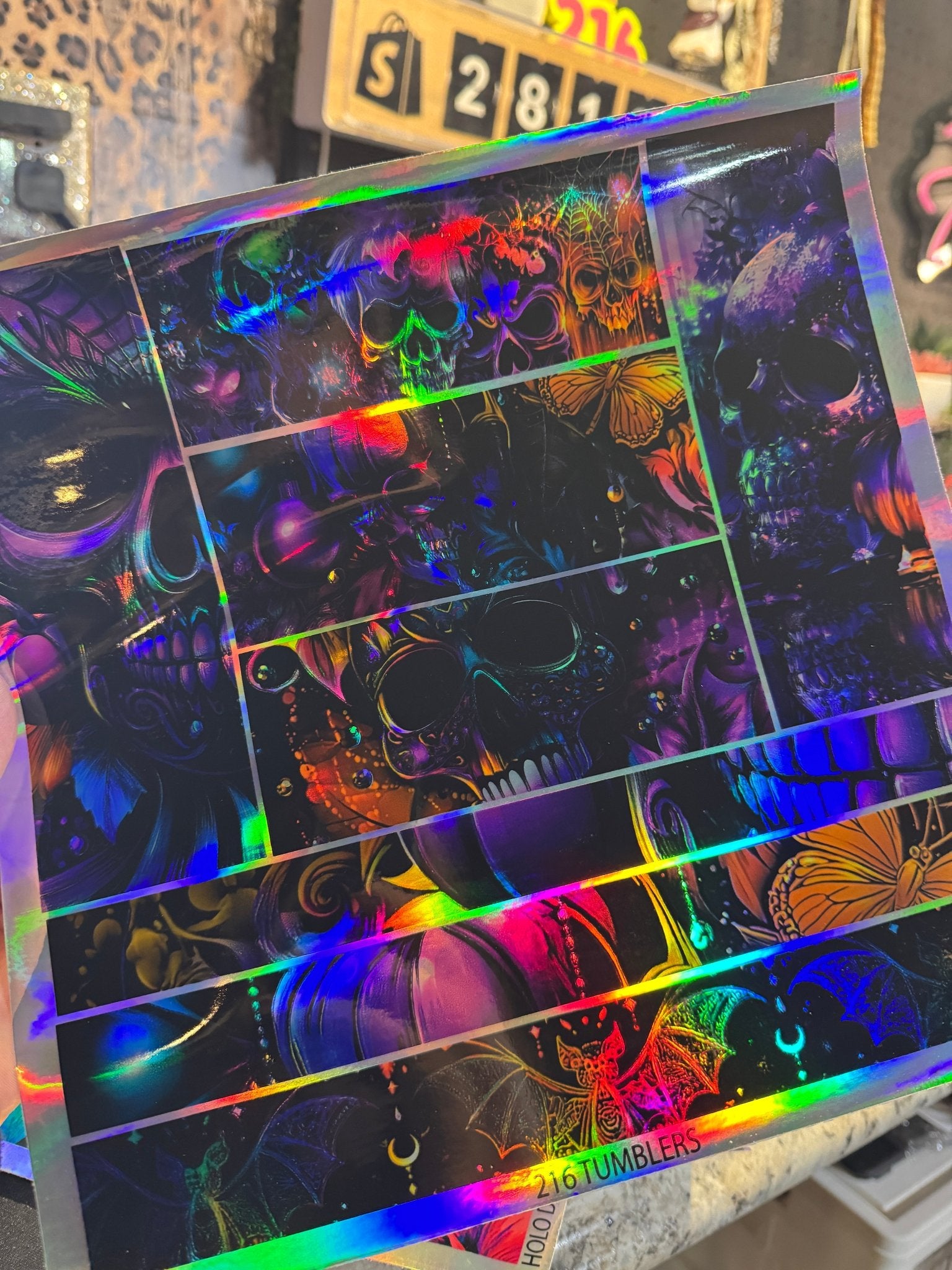 HOLO MM SKULL - 216 Tumblers