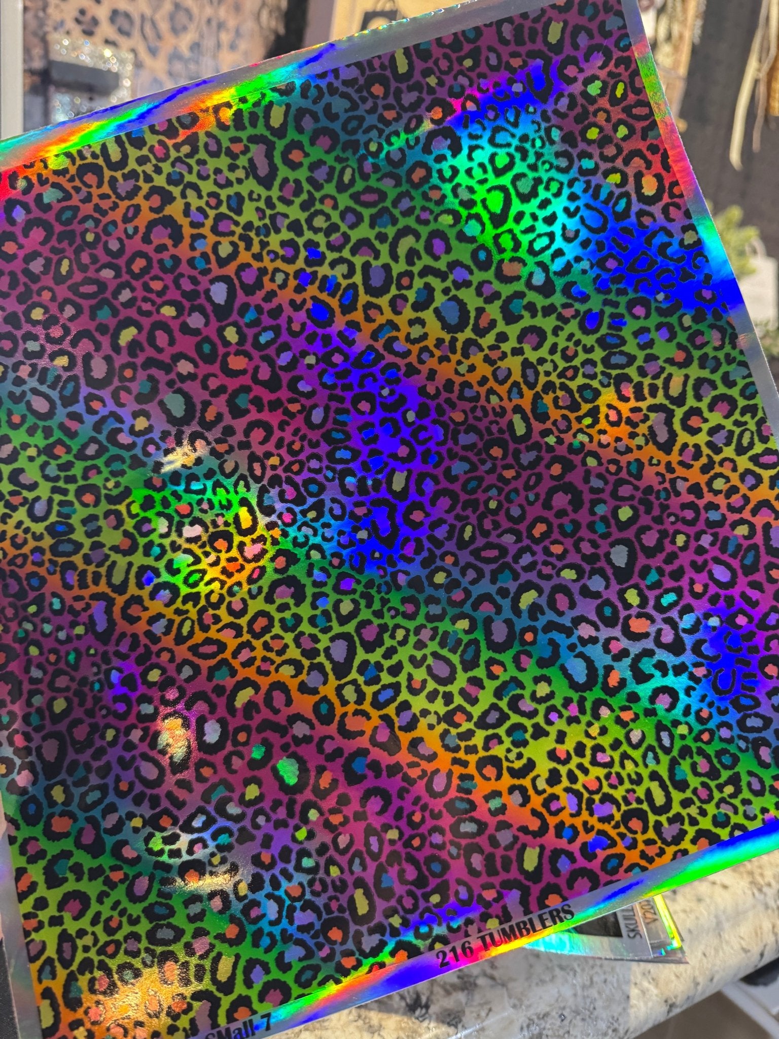 HOLO NEON LEOPARD SMALL - 216 Tumblers