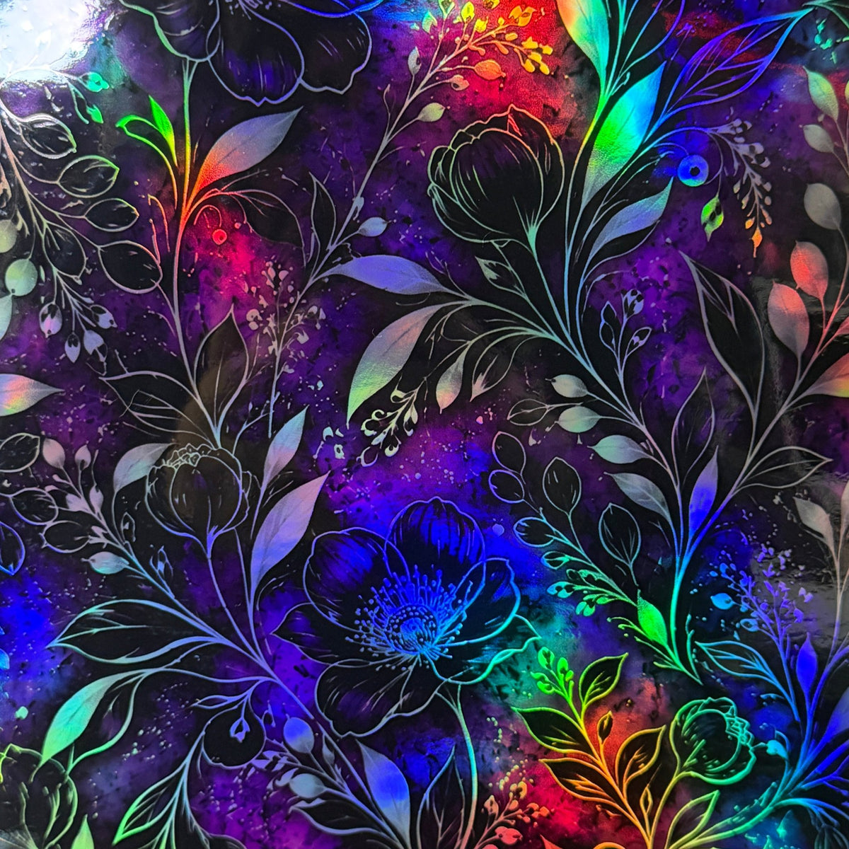 HOLO PURPLE/SILVER FLORAL - 216 Tumblers