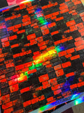 HOLO RED/BLACK BRICK - 216 Tumblers