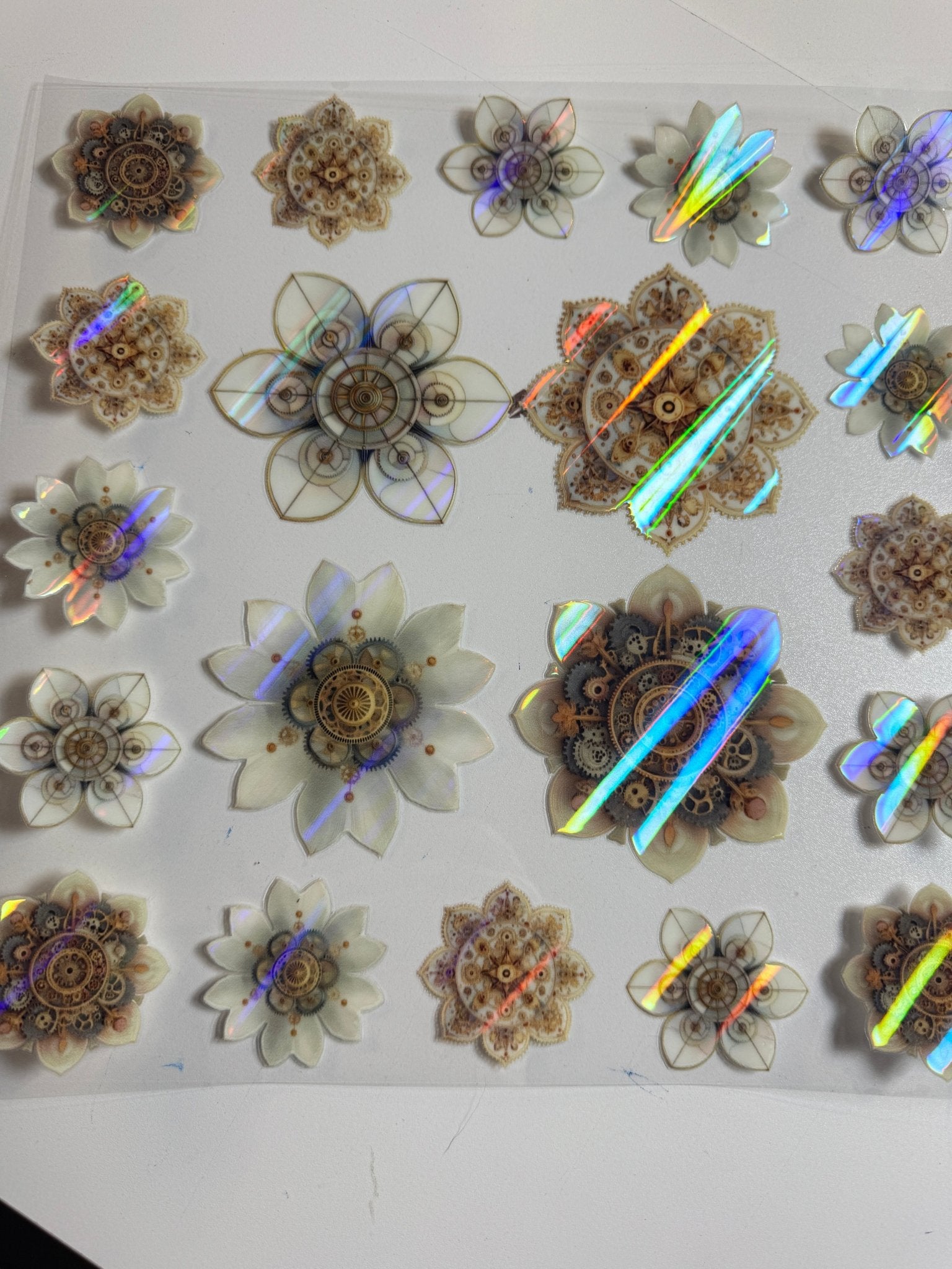 HOLOGRAPHIC - 1297 FLOWERS - 216 Tumblers