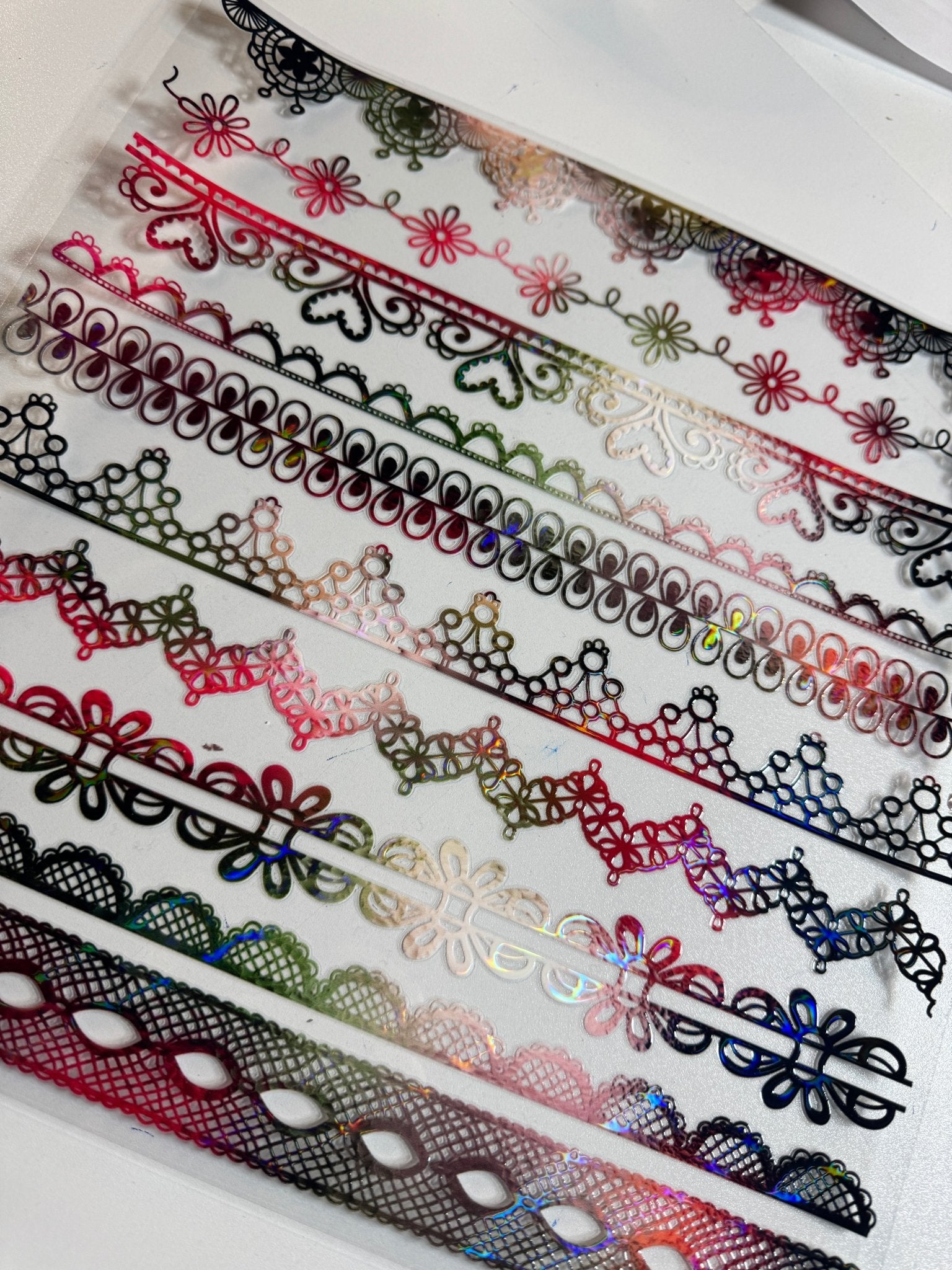 HOLOGRAPHIC - 1382 INTRICATE BORDERS - 216 Tumblers