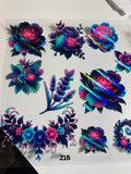 HOLOGRAPHIC - 216 - FLOWERS 1 - 216 Tumblers