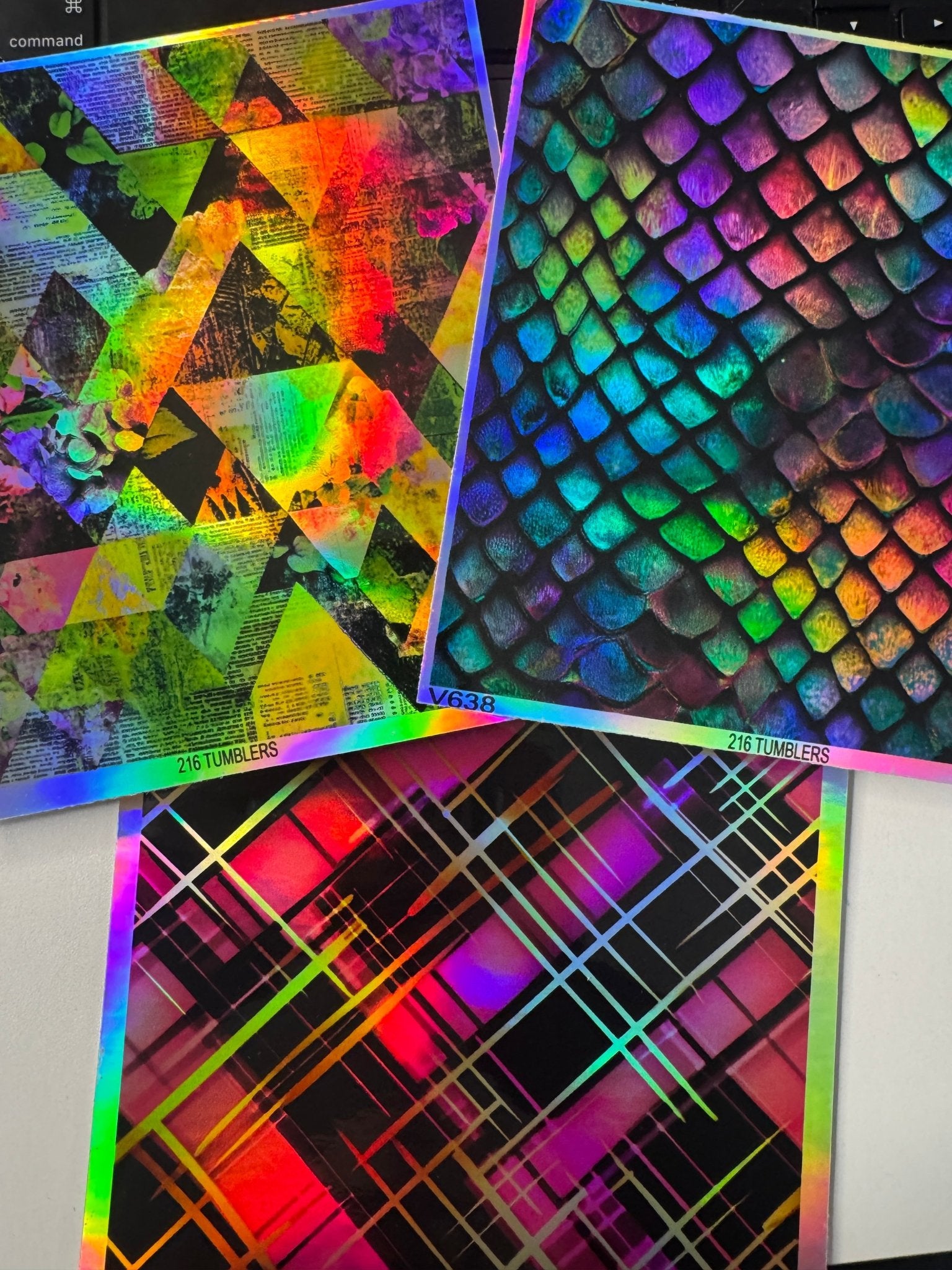 HOLOGRAPHIC ARCHIVE - 6X6 MINI BUNDLE OF 3 - 216 Tumblers