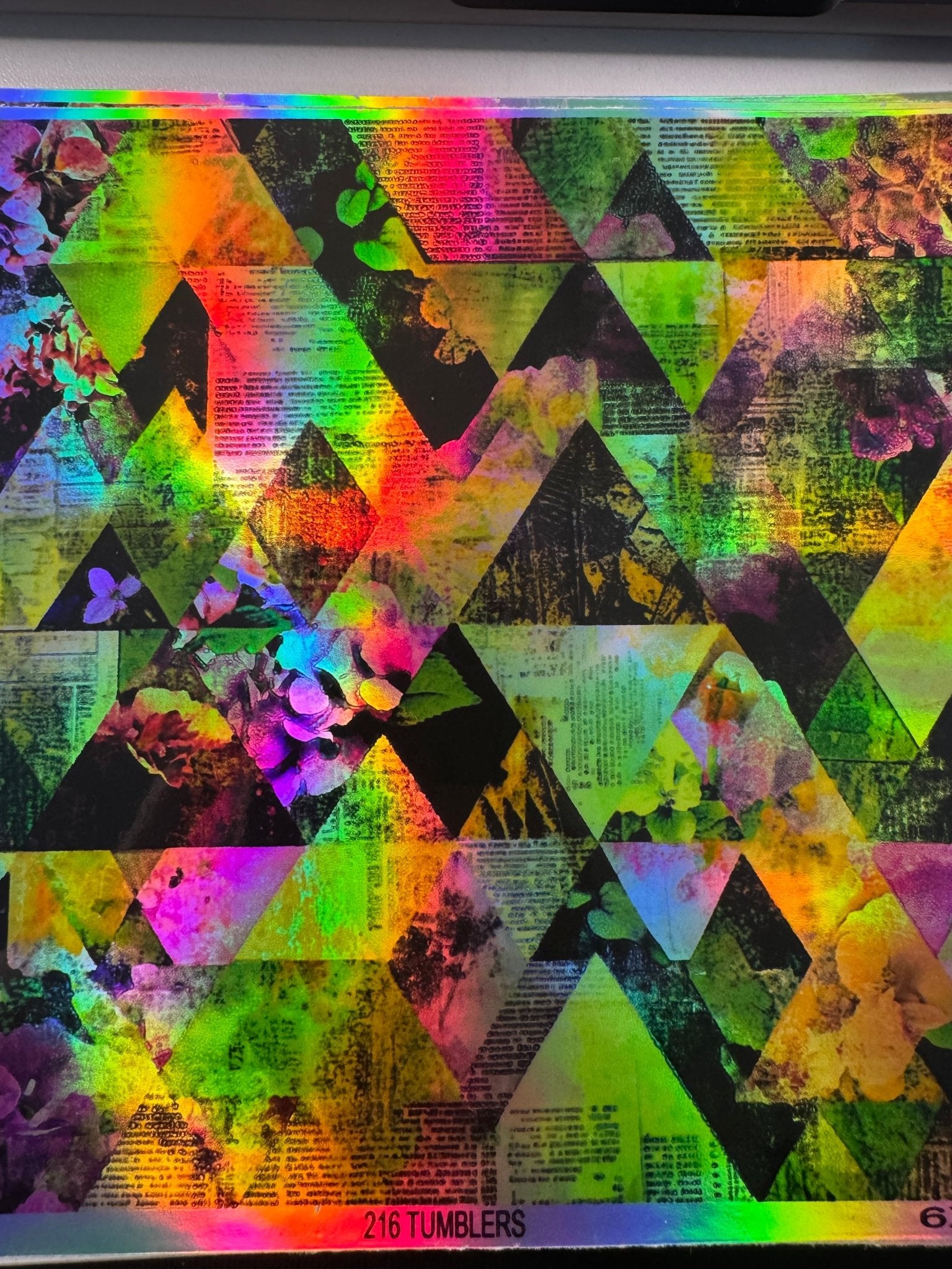 HOLOGRAPHIC ARCHIVE - 6X6 V634 - 216 Tumblers