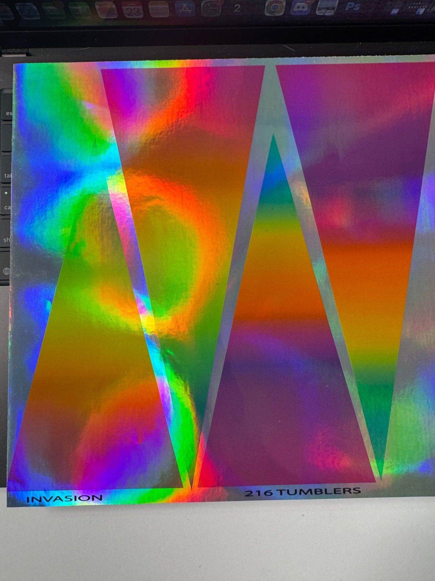HOLOGRAPHIC ARCHIVE - OMBRE INVASION 10X10 TRIANGLES - 216 Tumblers