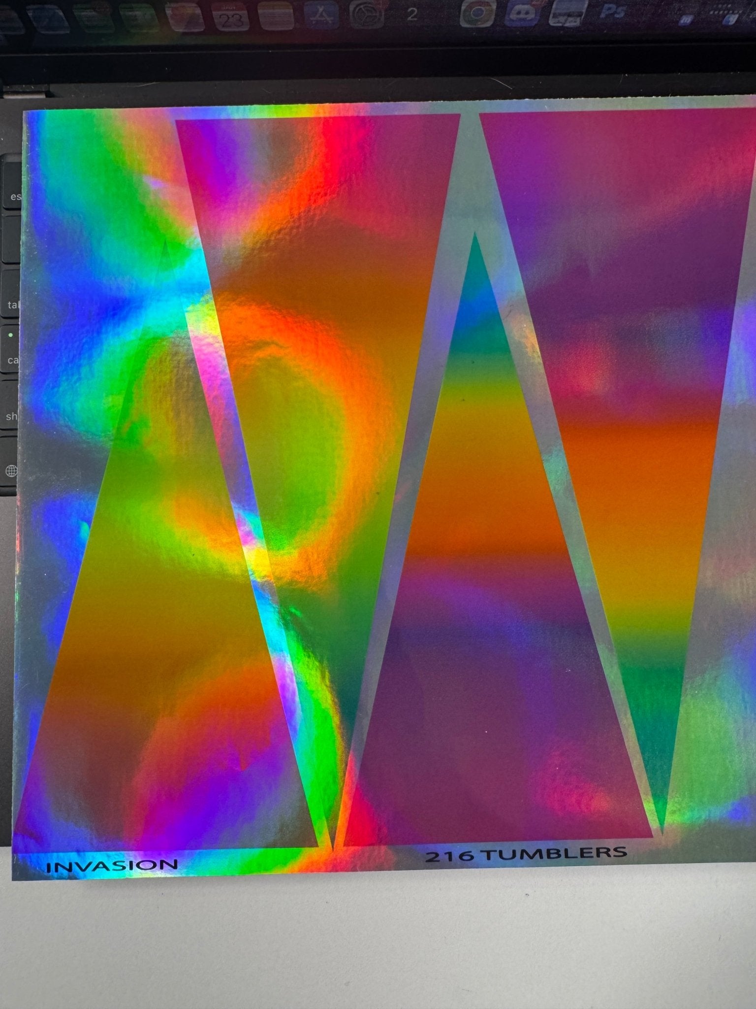 HOLOGRAPHIC ARCHIVE - OMBRE INVASION 10X10 TRIANGLES - 216 Tumblers