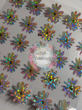 HOLOGRAPHIC SHARDS - 1337 - PASTEL FLOWERS - 216 Tumblers