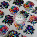 HOLOGRAPHIC SHARDS - 1343 - FLOWERS - 216 Tumblers