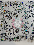 HOLOGRAPHIC SHARDS - 68 - SPACED TOOLED LEATHER - BLACK - 216 Tumblers