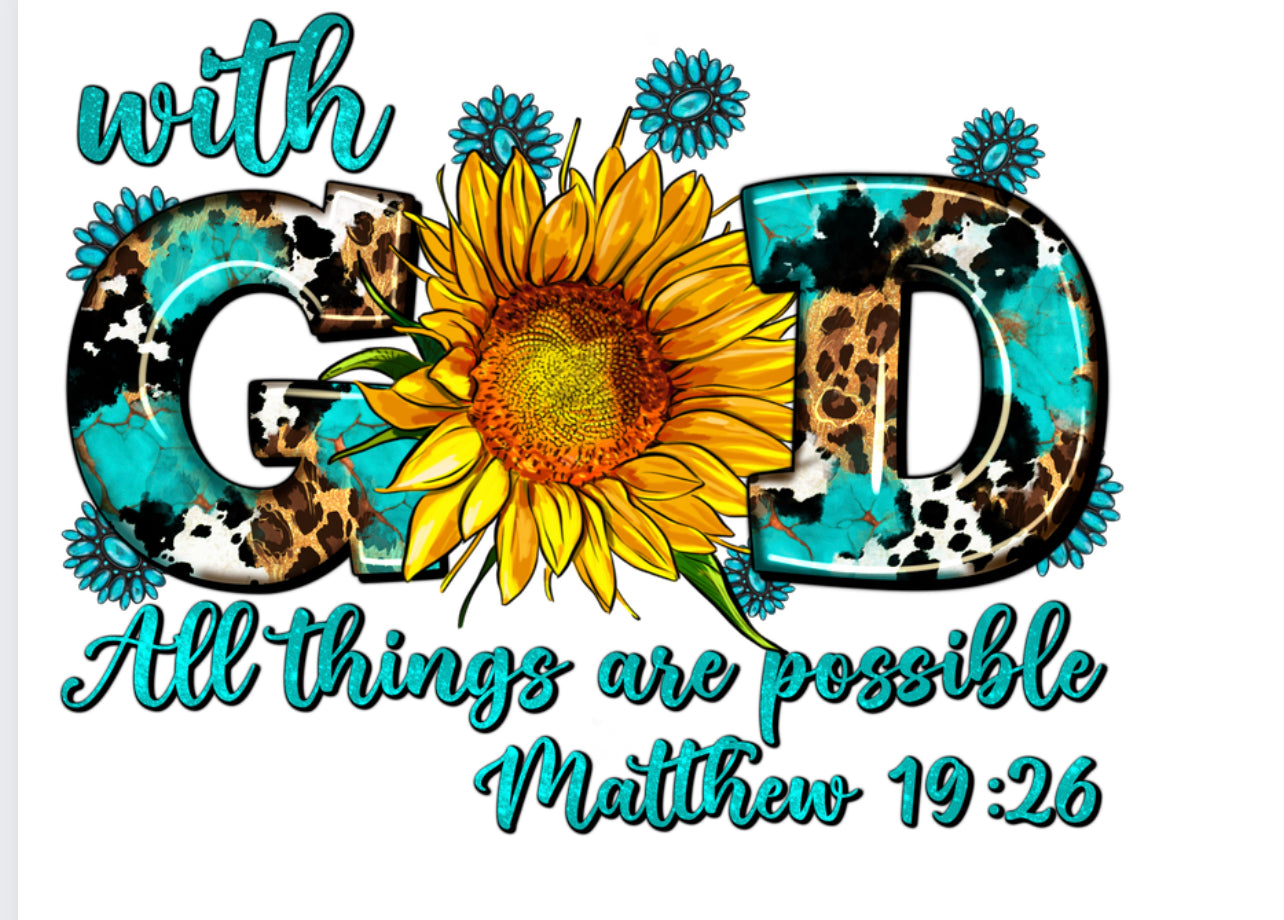 #D-5 With God All Things Are Possible Decal