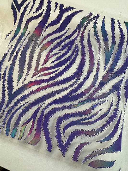 INDIGO HOLOGRAPHIC TIGER STRIPE - 216 Tumblers