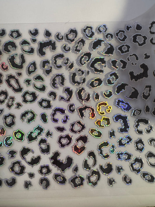 JAGGED LEOPARD WITH HOLOGRAPHIC OUTLINE - 216 Tumblers