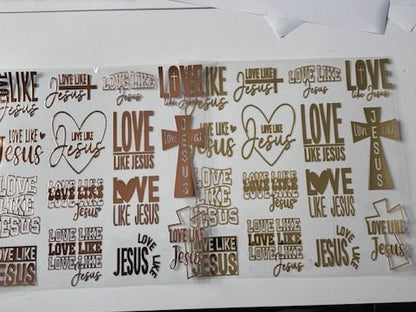 JESUS WORDS - 2 COLOR OPTIONS 11.25X11.25 - 216 Tumblers