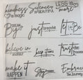 KIND WORD SHEET 1 GOLD AND SILVER OPTION Design Credit. Kraft Craze - 216 Tumblers