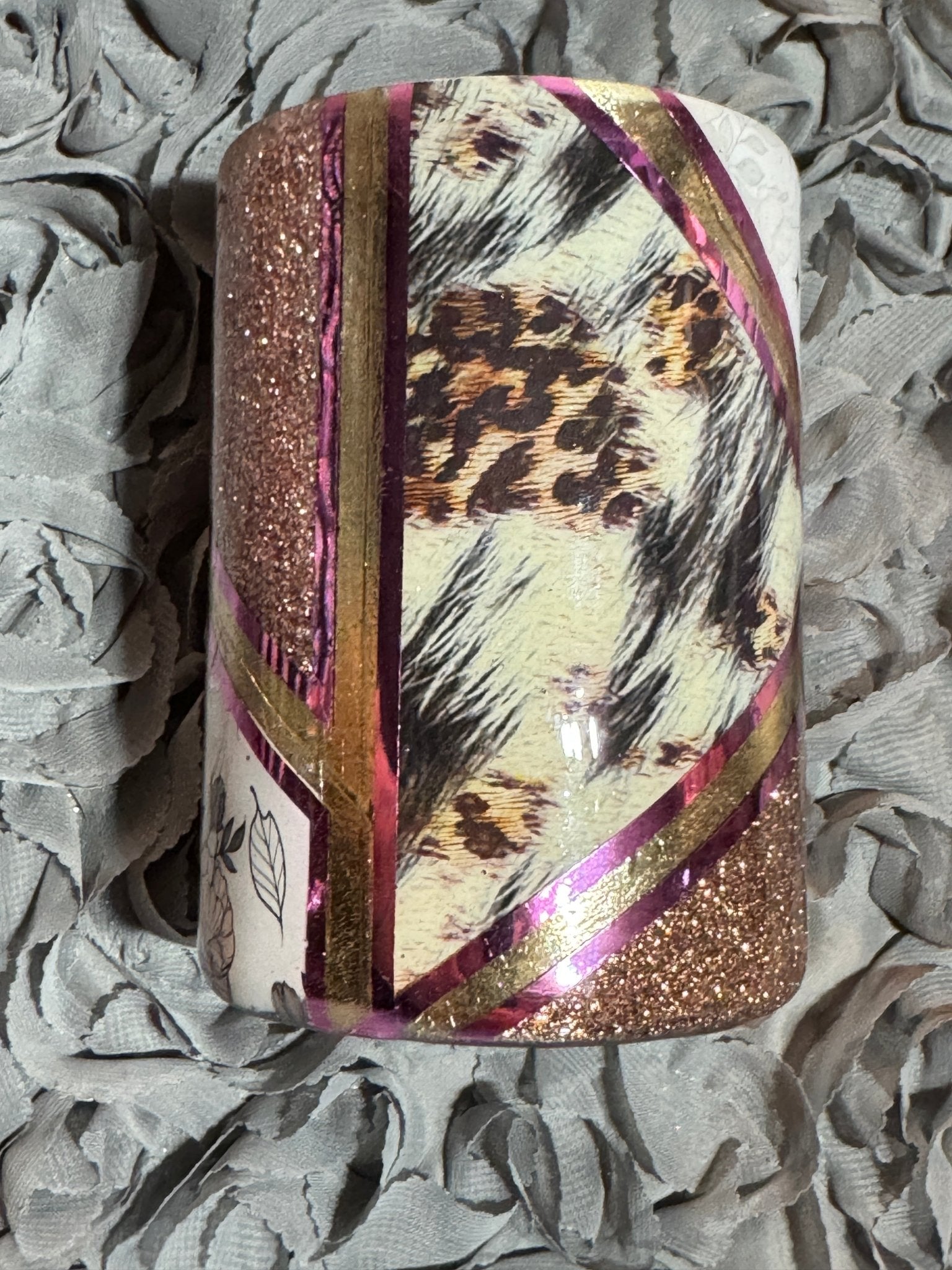 Leopard Floral Skull Tumbler - 216 Tumblers