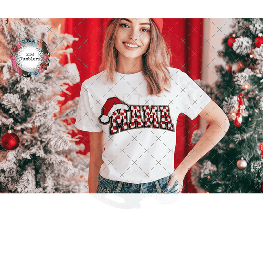 MAMA CHECKERED CHENILLE PATCH - 216 Tumblers