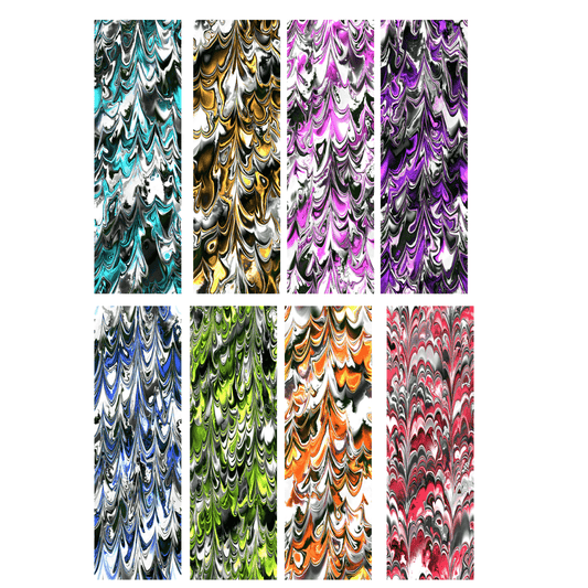 Marble Pack of 8 - Vinyl Pen Wrap - 216 Tumblers