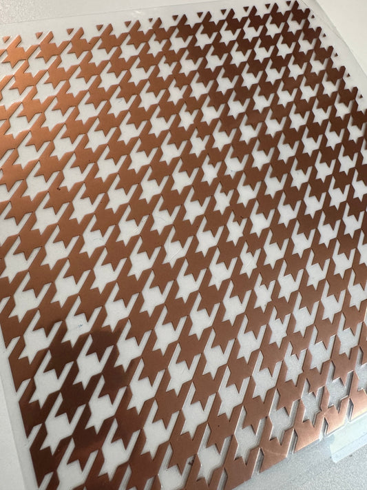 MATTE ROSE GOLD HOUNDSTOOTH 11.25 - 216 Tumblers