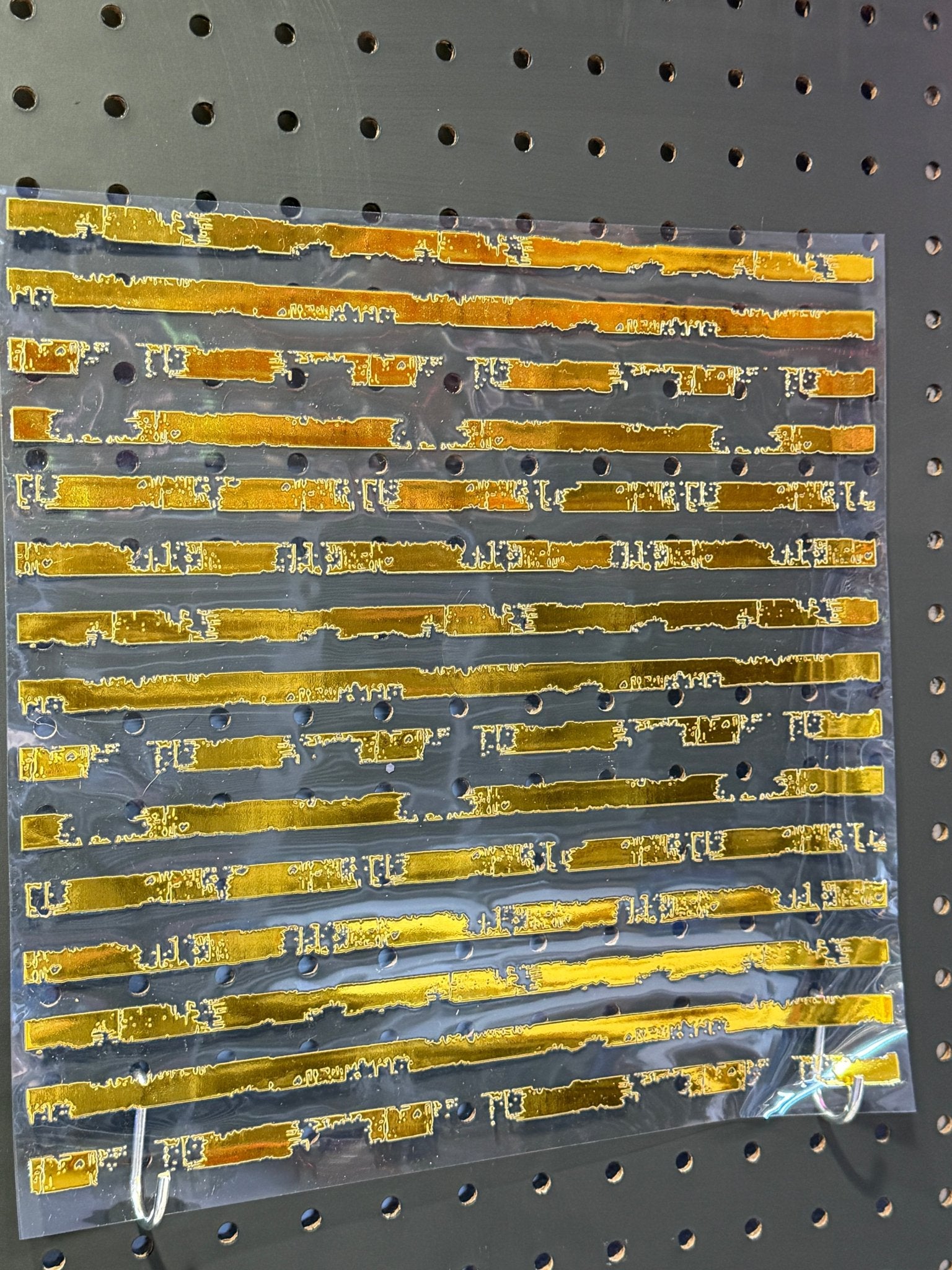 METALLIC GRUNGE STRIPS GOLD 11.25X11.25 - 216 Tumblers