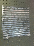 METALLIC GRUNGE STRIPS SILVER 11.25X11.25 - 216 Tumblers