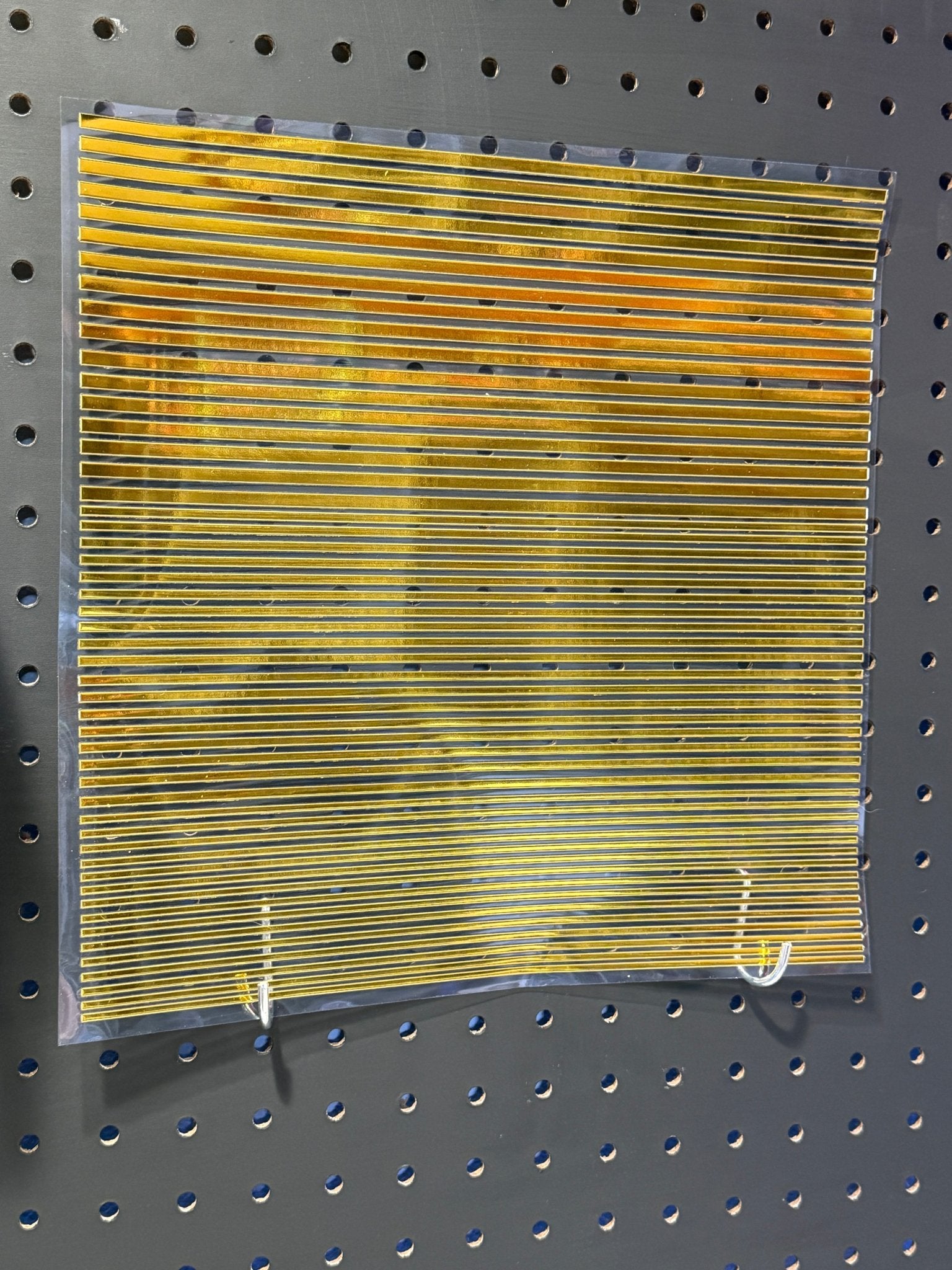 METALLIC PIN STRIPES GOLD 11.25X11.25 - 216 Tumblers
