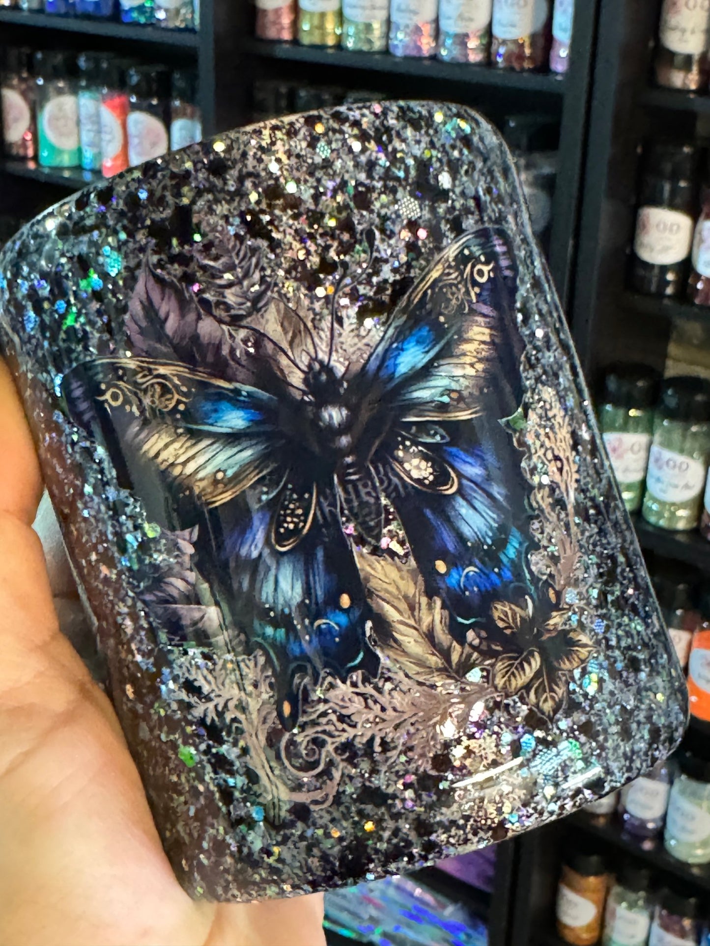 Midnight Butterflies Tumbler - 216 Tumblers