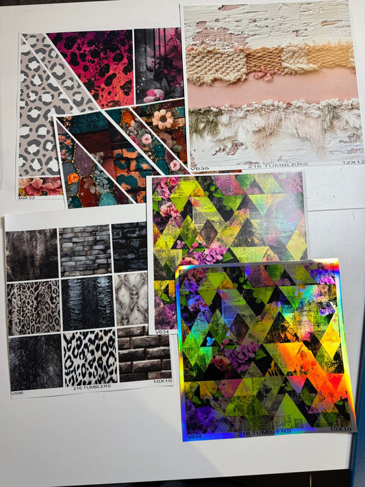 MISPRINT/Miscut Vinyl 6 pack - 216 Tumblers