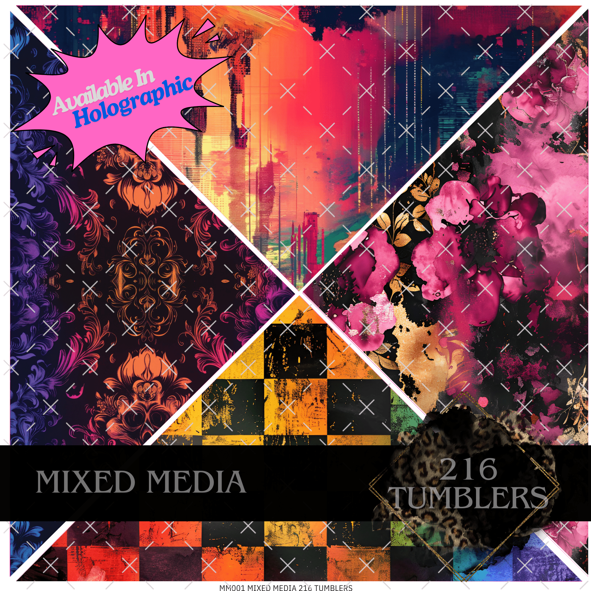 MM 001 MIXED MEDIA - 216 Tumblers
