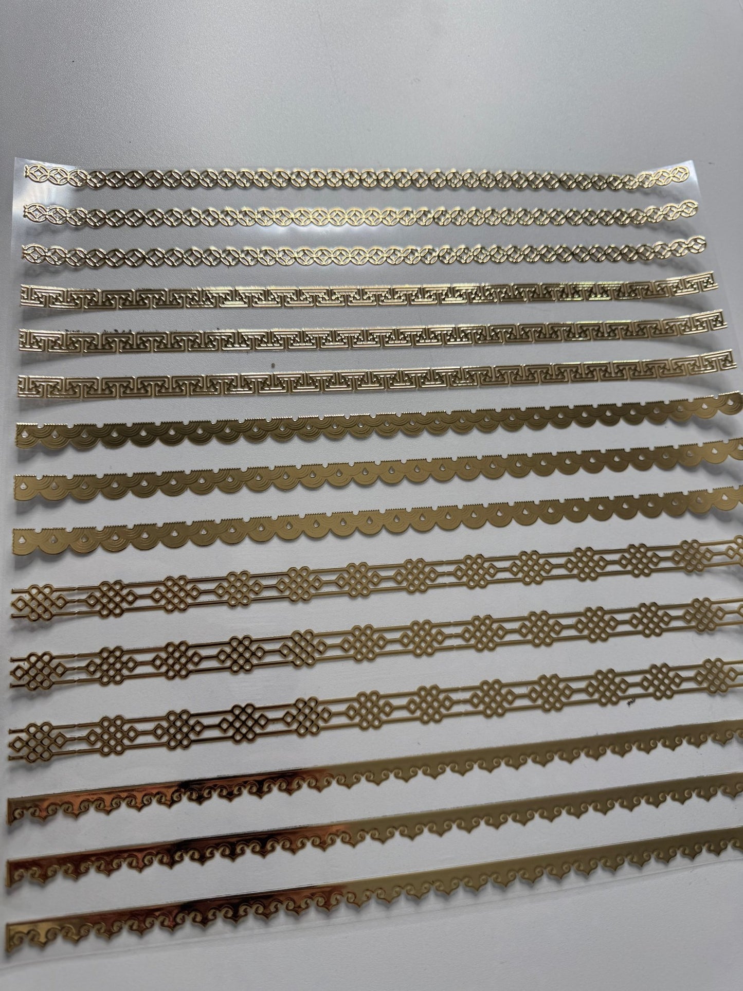 NEW COLOR - CHAMPAGNE GOLD BORDER PATROL 2 - 11.25X11.25 - 216 Tumblers