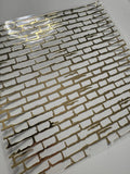 NEW COLOR - CHAMPAGNE GOLD BRICK 11.25X11.25 - 216 Tumblers