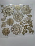 NEW COLOR - CHAMPAGNE GOLD MANDALA 11.25X11.25 - 216 Tumblers