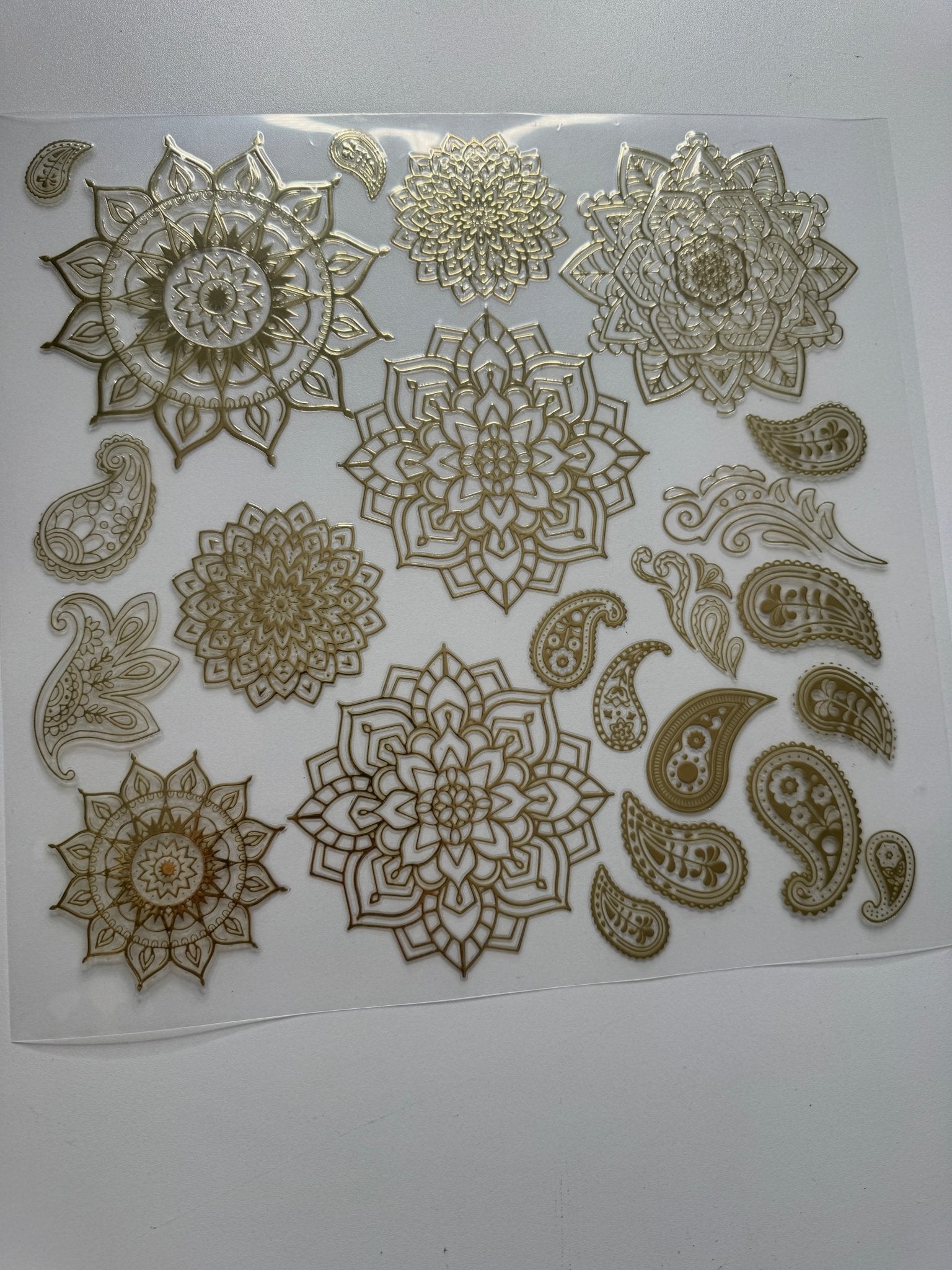 NEW COLOR - CHAMPAGNE GOLD MANDALA 11.25X11.25 - 216 Tumblers