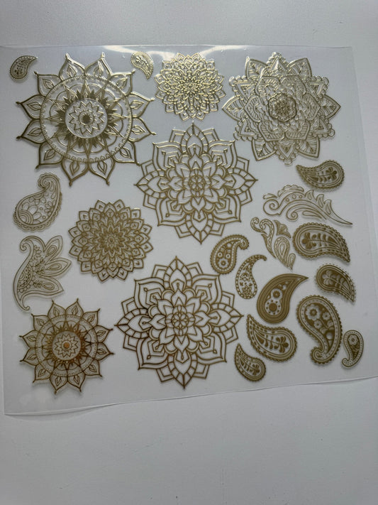 NEW COLOR - CHAMPAGNE GOLD MANDALA 11.25X11.25 - 216 Tumblers