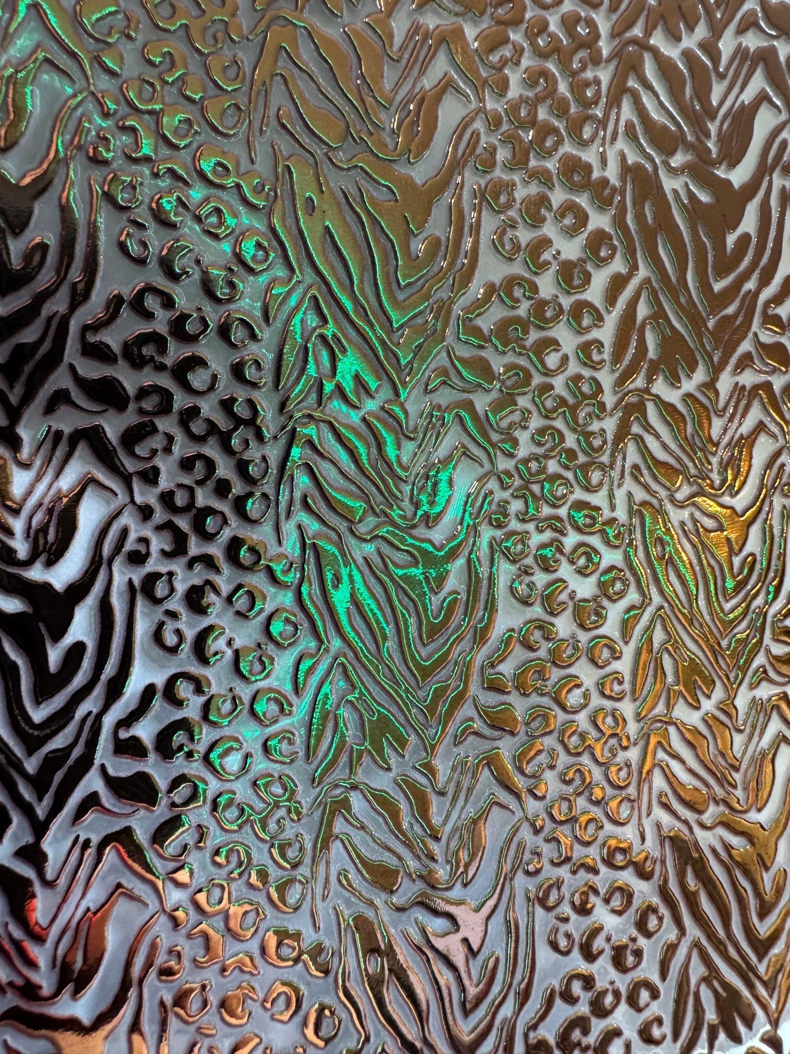 NEW GOLD LEOPARD SWIRL 11.25X11.25 - 216 Tumblers