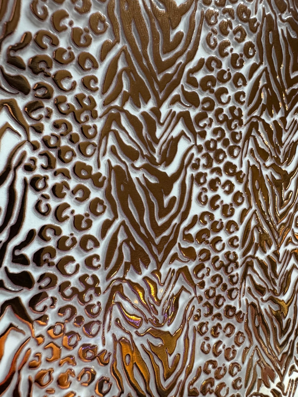 NEW GOLD LEOPARD SWIRL 11.25X11.25 - 216 Tumblers
