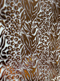 NEW GOLD LEOPARD SWIRL 11.25X11.25 - 216 Tumblers