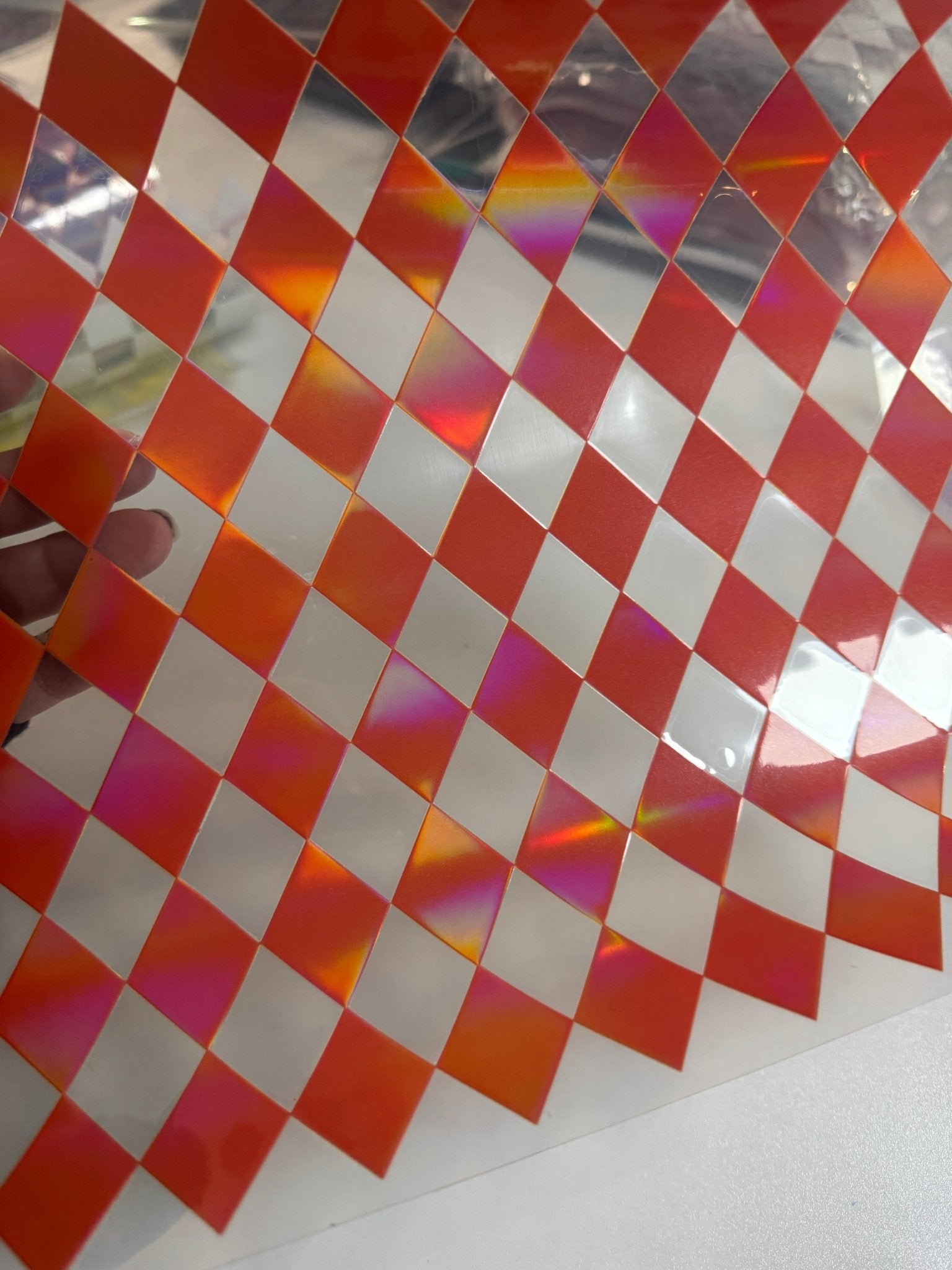 ORANGE ARGYLE - HOLOGRAPHIC - 216 Tumblers