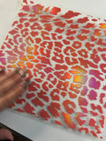 ORANGE HOLOGRAPHIC LEOPARD PRINT - 216 Tumblers