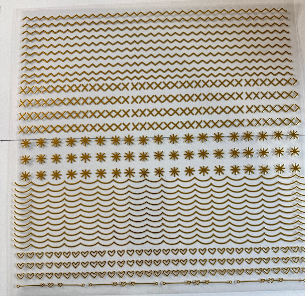 PATCHWORK LINES GOLD AND SILVER OPTION Design Credit. Kraft Craze - 216 Tumblers