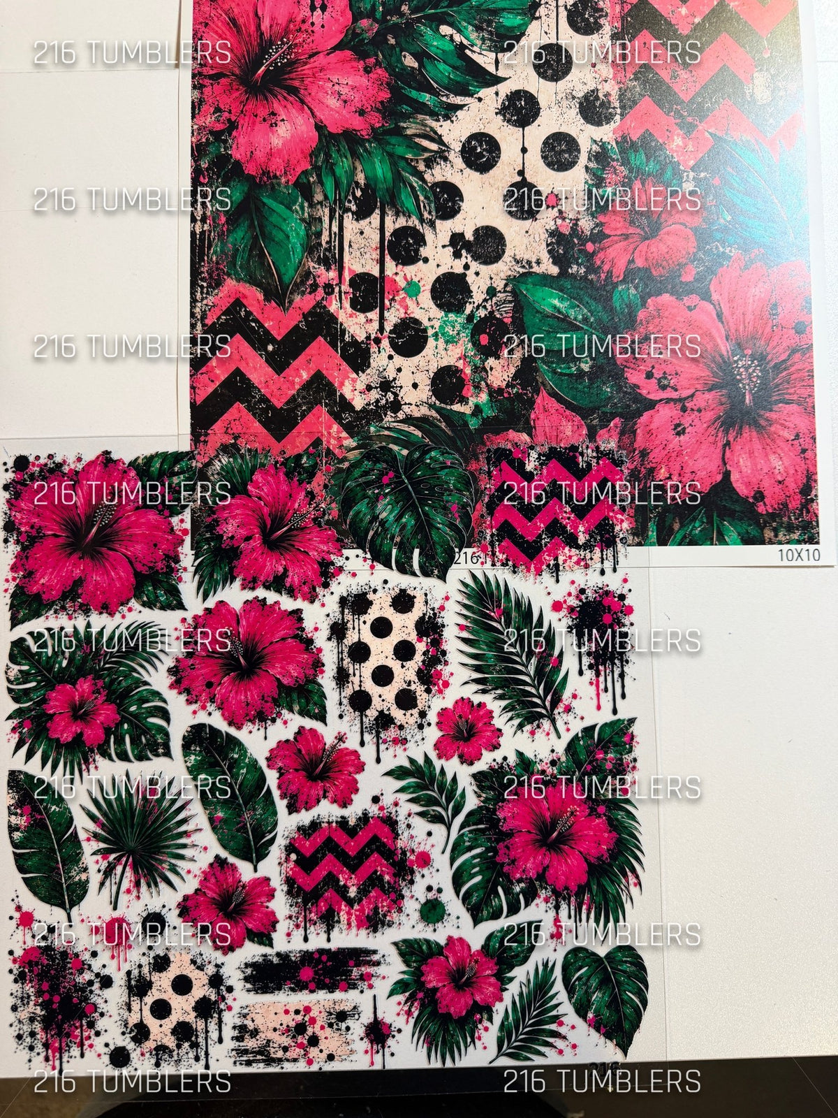 PINK BUNDLE - 10X10 VINYL AND UVDTF - UNRELEASED - 216 Tumblers