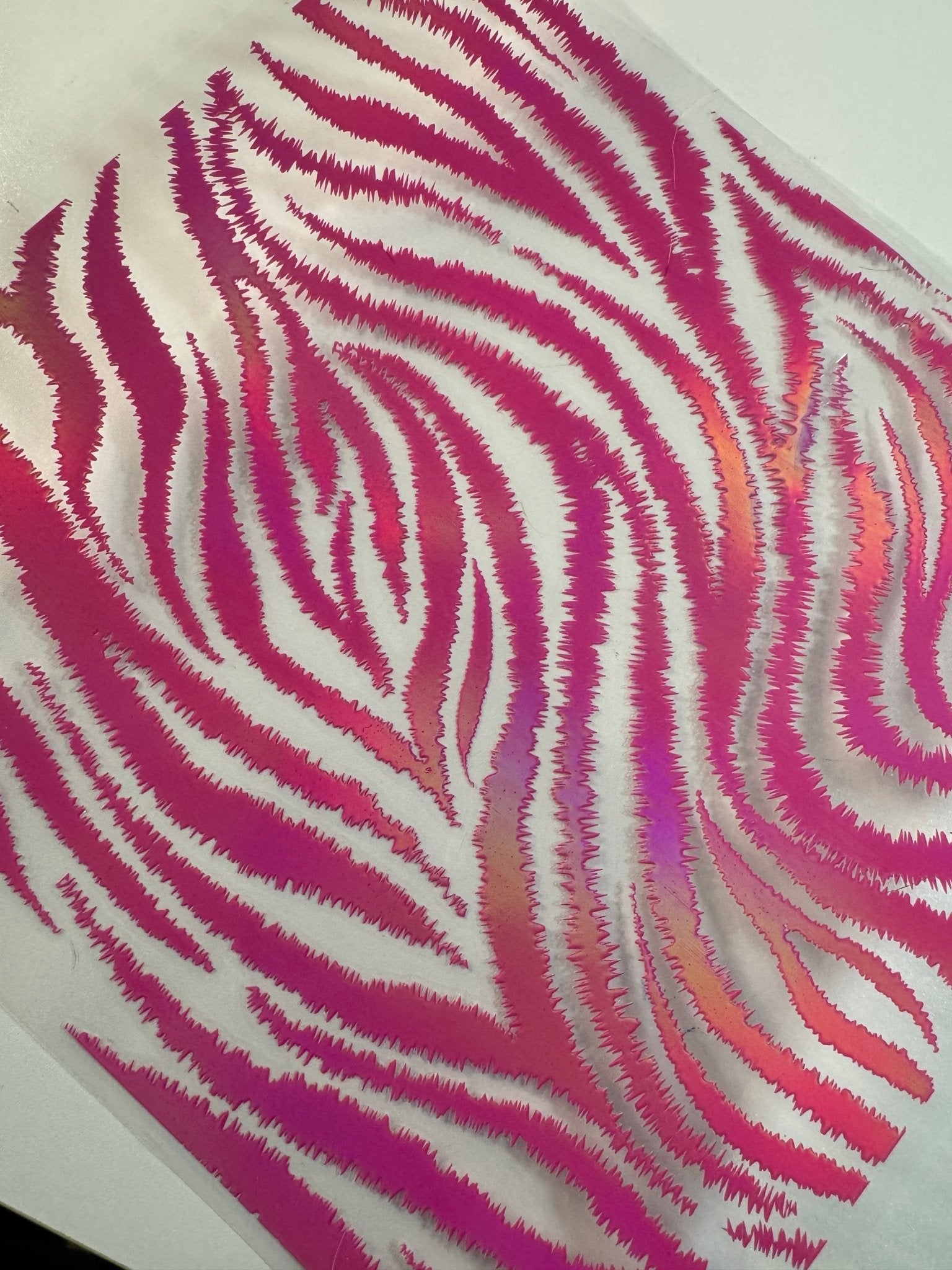 PINK HOLOGRAPHIC TIGER STRIPE - 216 Tumblers