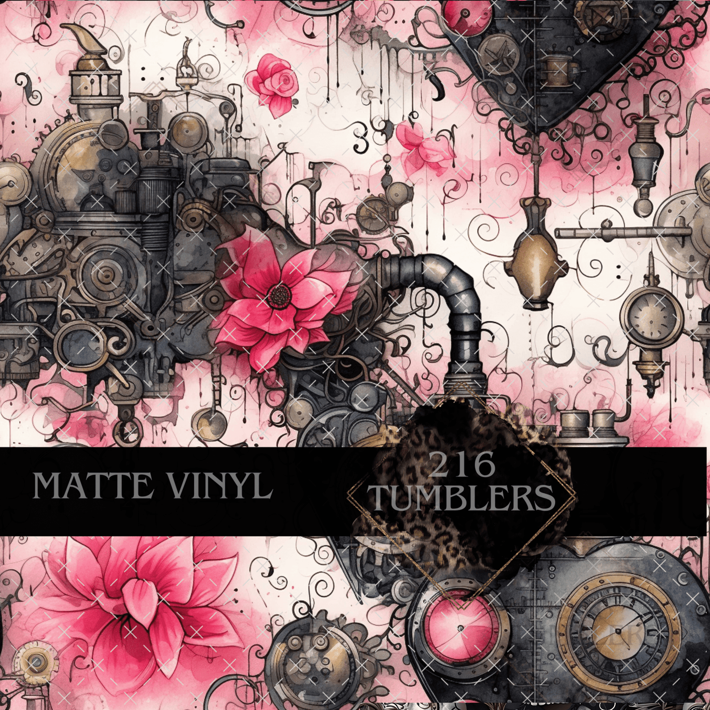 PINK STEAMPUNK 4 - 216 Tumblers